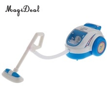 Magideal Plastic Simulatie Miniatuur Huishoudapparatuur Voor Kids Kinderen Pretend Rollenspel Meubels Speelgoed-Blauw Stofzuiger