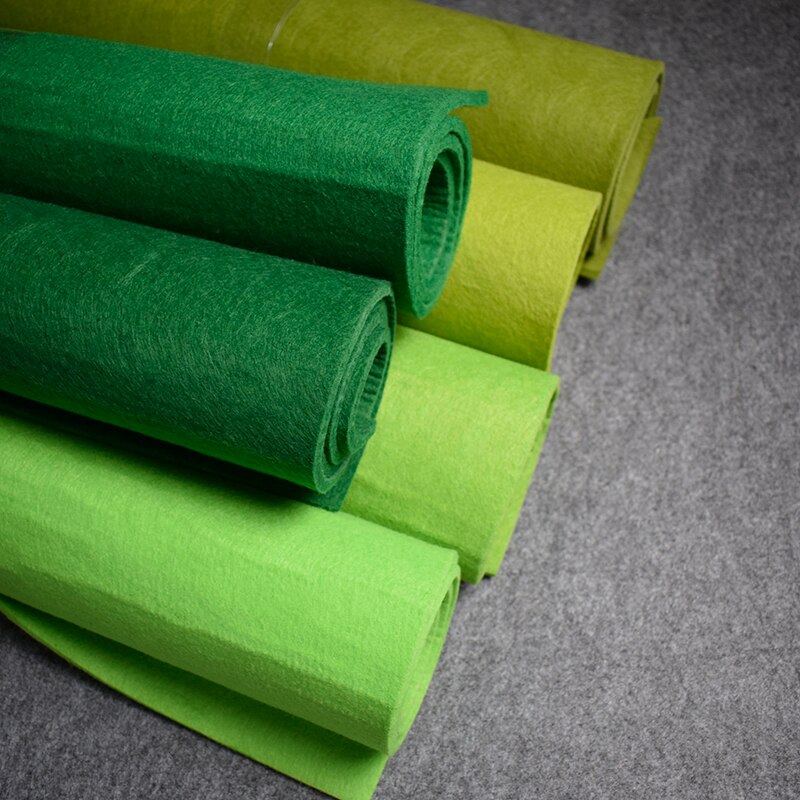 45 x 90cm 5mm tykt hårdt håndarbejde filt grøn filt jul håndværk filt håndværk syemateriale til børnehave filtemner