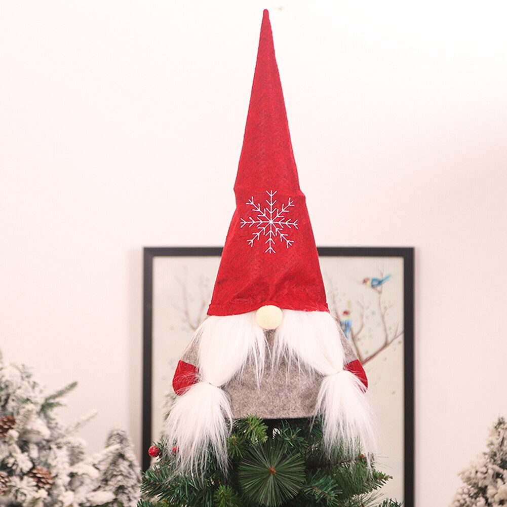 Kerst Decoraties Voor Thuis Kerst Niet-geweven Faceless Man Pop Die Ornamenten Schattige Pop Xmas Boom Grote Toppers