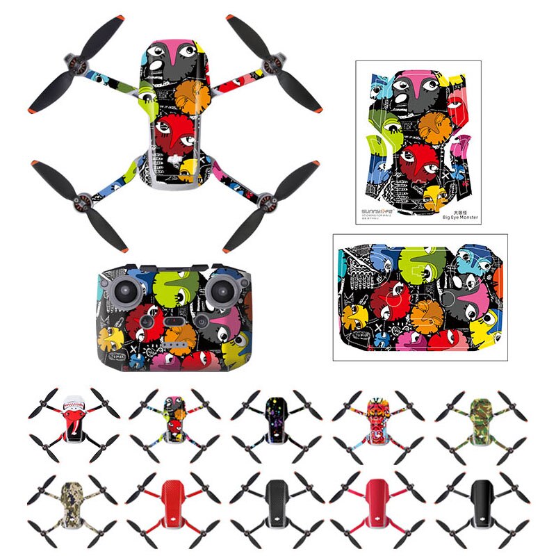 DJI Mini 2 Waterproof PVC Stickers Drone Body Skin Protective Arm Remote Control Protector for DJI Mavic Mini 2 Accessories