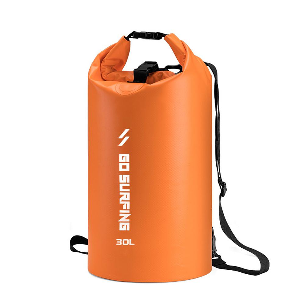 Himiss flod vandreture tasker sport dykning spand taske skulder drivtaske udendørs pvc vandtæt svømning flydende taske: Orange