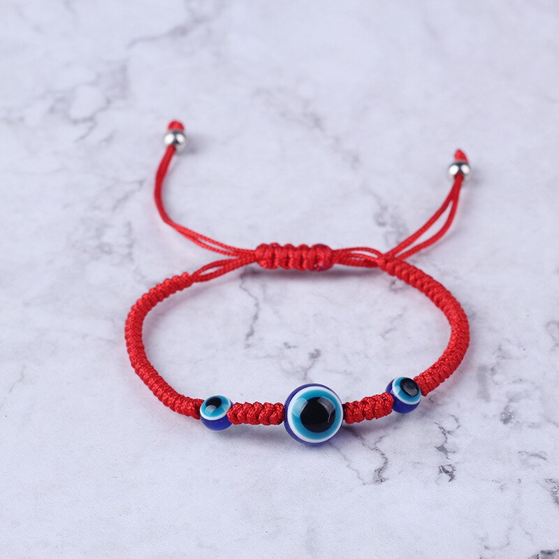 Corda trançada artesanal lucky red string pulseira mal olho charme pulseiras para as mulheres lhe trazer sorte pacífica tamanho ajustável