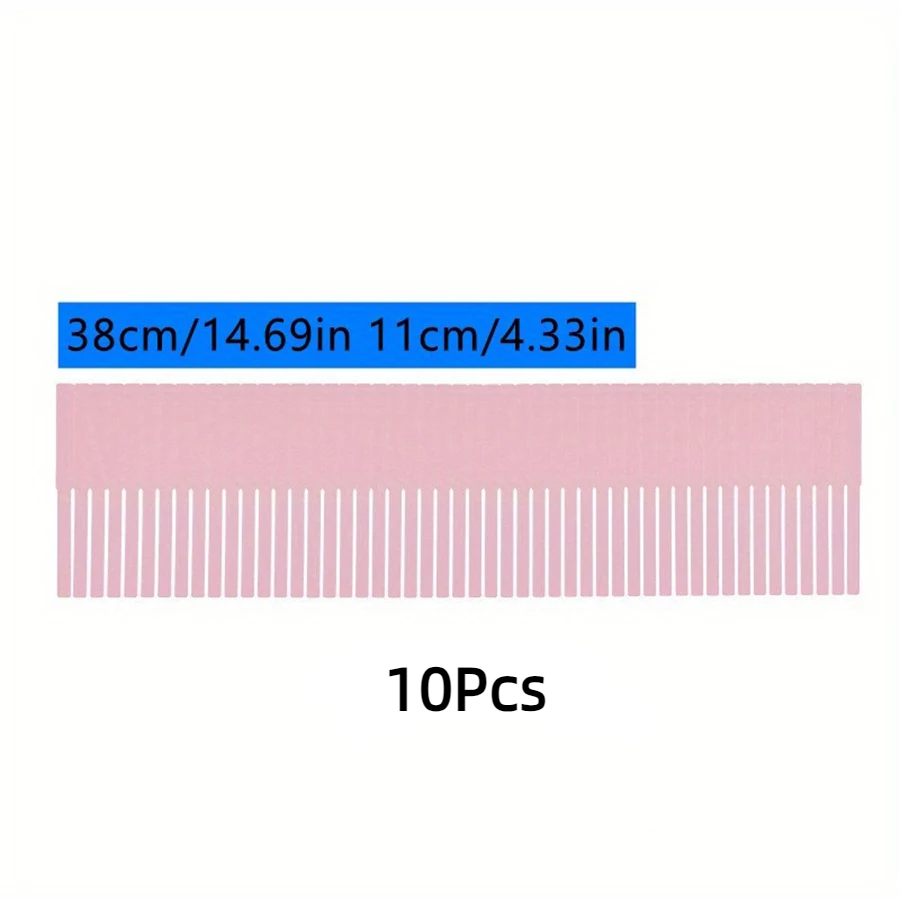 10 Stück Schubladenteiler, verstellbare Trennblätter, Schubladen-Organizer-System, Schubladenteiler für Schrank, Unterwäsche, Socken: Orange