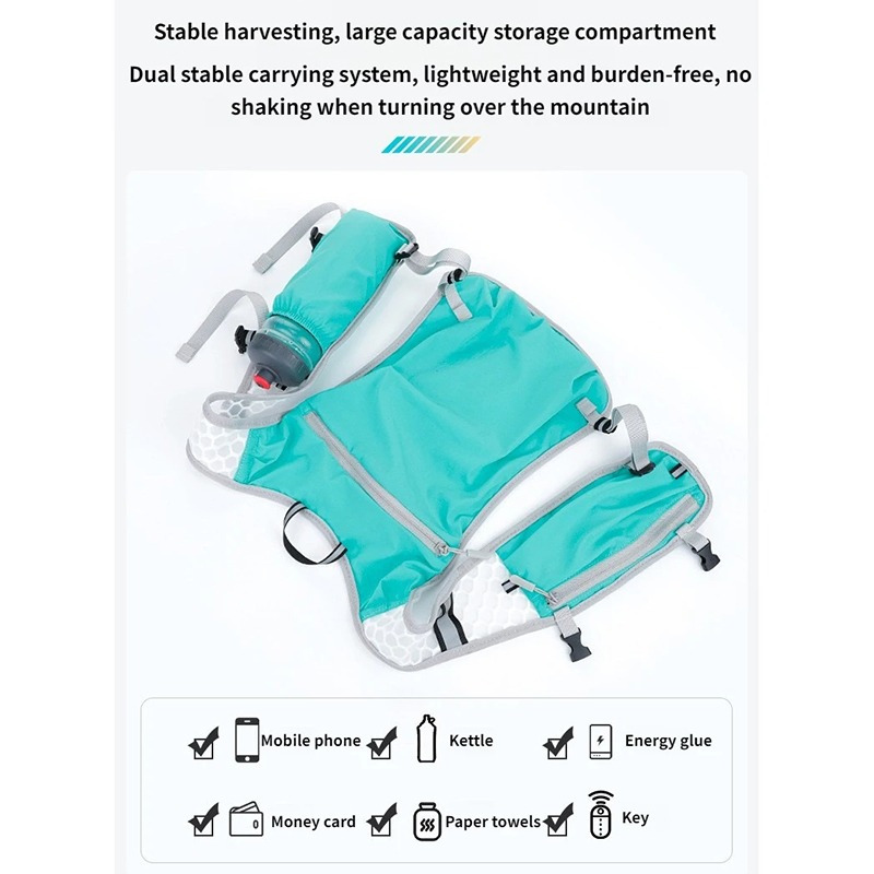 Running Hydraterend Vest Rugzak Ultralight Hydratatie Joggingvest Heren Ademend Marathon Fietstas Waterfles 500ML