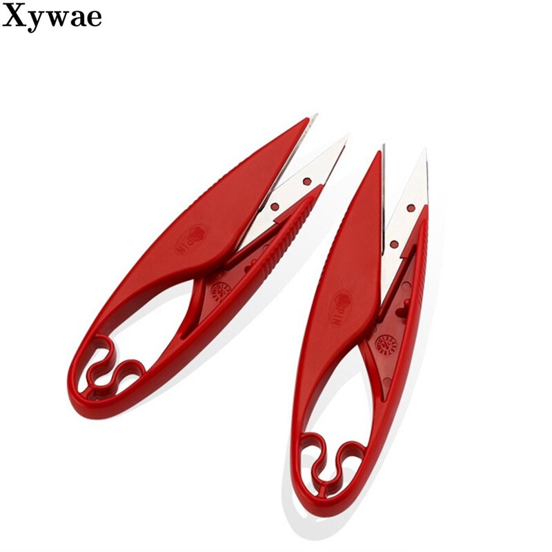 Advanced Plastic Handle Sewing Scissors Yarn Thread Scissors Embroidery Cross stitch Cutter Cutter Shape Scissor Supplies Tool