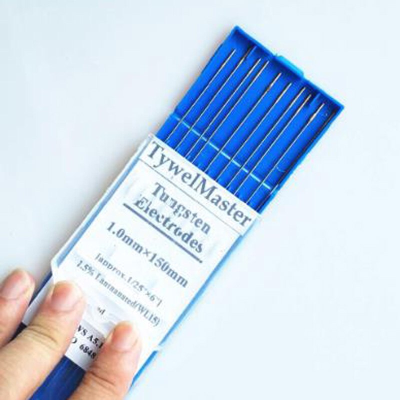 10Pcs Tig Wolfraam Elektrode Goud 1.0/1.6 /2.0/2.4/3.0/3.2/4.0*150Mm Voor Carbon Staal Roestvrij Staal Koper Legering Titanium