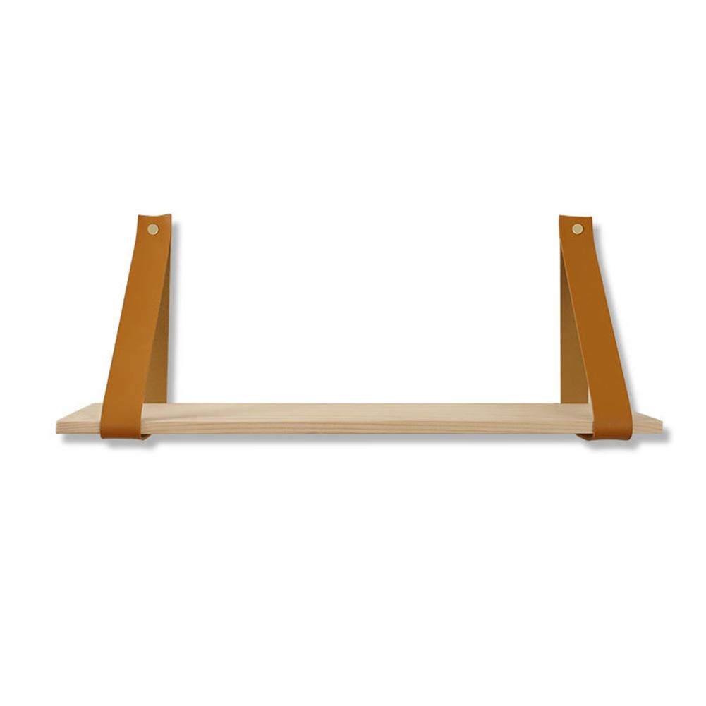 45Cm Houten Muur Plank Legplanken Swing Opknoping Touw Muur Decoratieve Voor Woonkamer Kantoor Slaapkamer: yellow