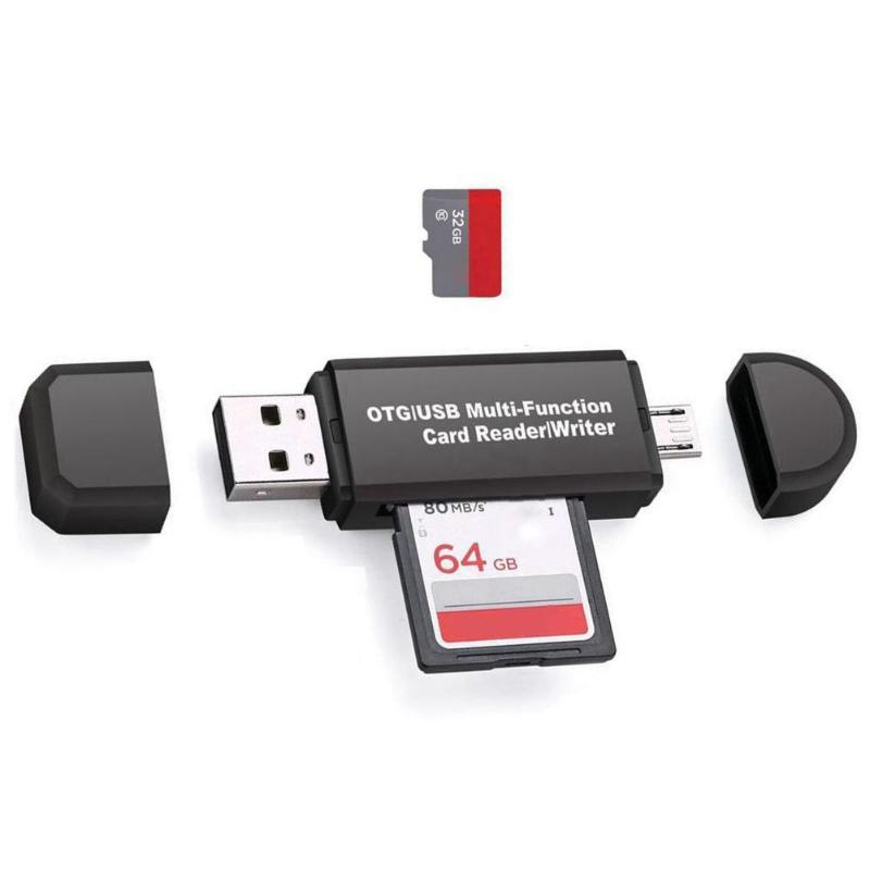 Micro USB+USB 2in 1 OTG Card Reader Universal High Speed USB3.0 Memory Card Adapter for Computer/Windows/PC/Android/Phone/Tablet