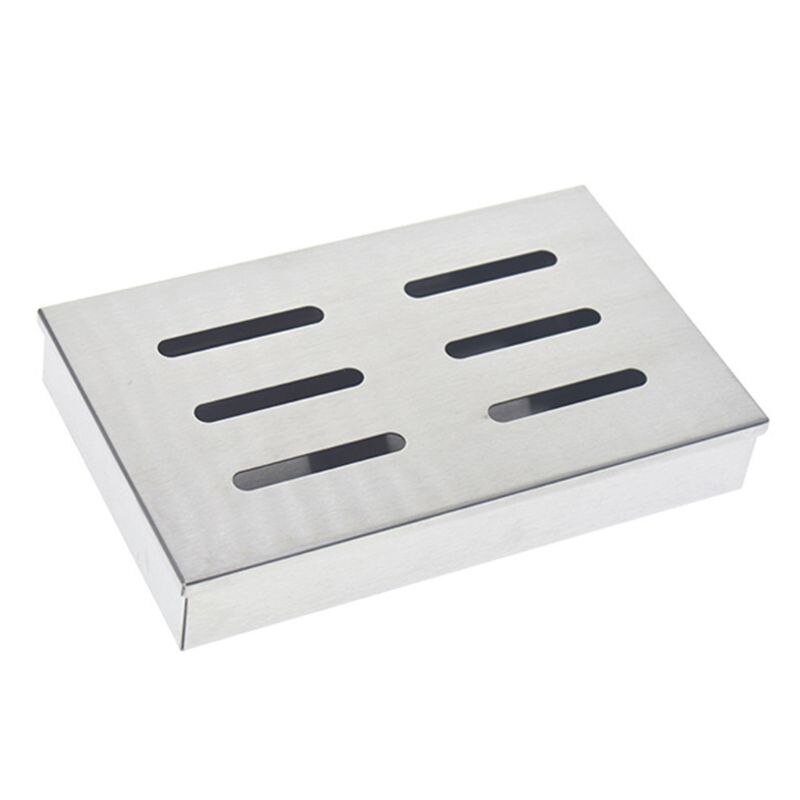 Rvs Roker Doos Hout Splinters Vlees Vis Chipsbbq Barbecue Kookgerei Outdoor Accessoires Q1FD