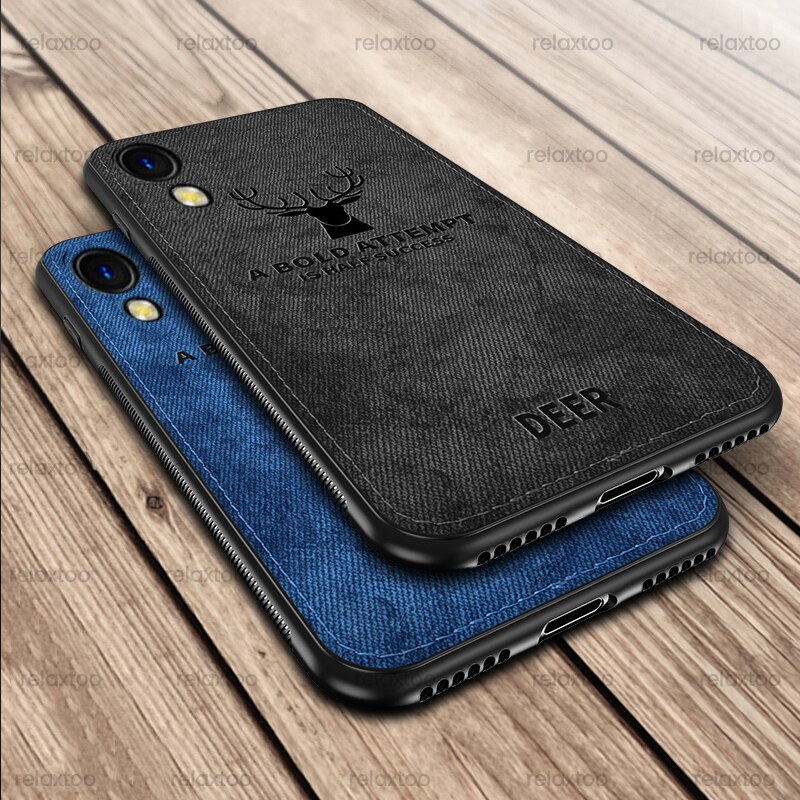 A03Core Case Classic 3D Deer Patten Stof Doek Back Cover Voor Samsung Galaxy A03 Core SM-A032F/Ds 6.5 &quot;soft Frame Bescherm Case