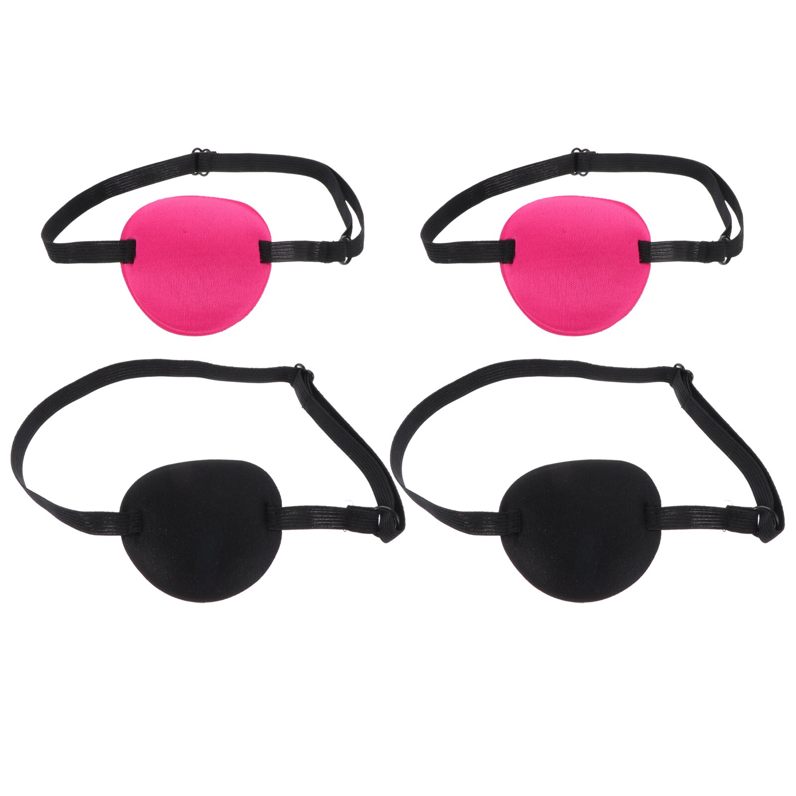 4Pcs Cover Lazy Eye-patch Pirate Cosplay Costume Amblyopia Eye Patch One Eye Cover for Adult Decor: Default Title