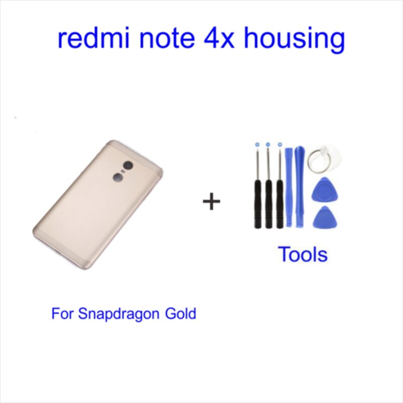 Xiao mi-funda para mi Note 4, roja, 4X, funda para batería, reemplazo de carcasa de Carcasa Trasera para puerta trasera, Snapdragon Xiao mi Note 4, funda para batería 4X: For Snapdragon Gold