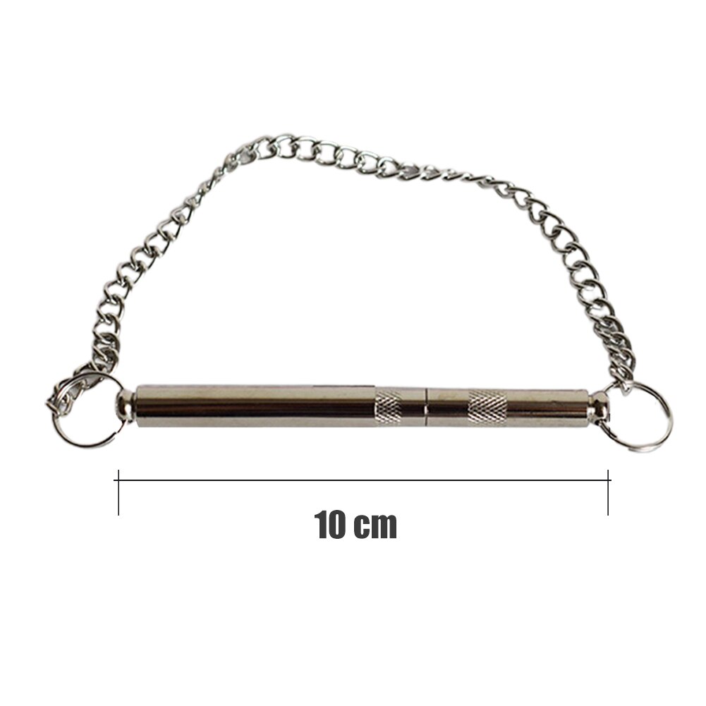Silbato de Metal para perros, herramienta de entrenamiento para gatos de frecuencia ajustable, práctico, portátil, flauta, suministros para mascotas