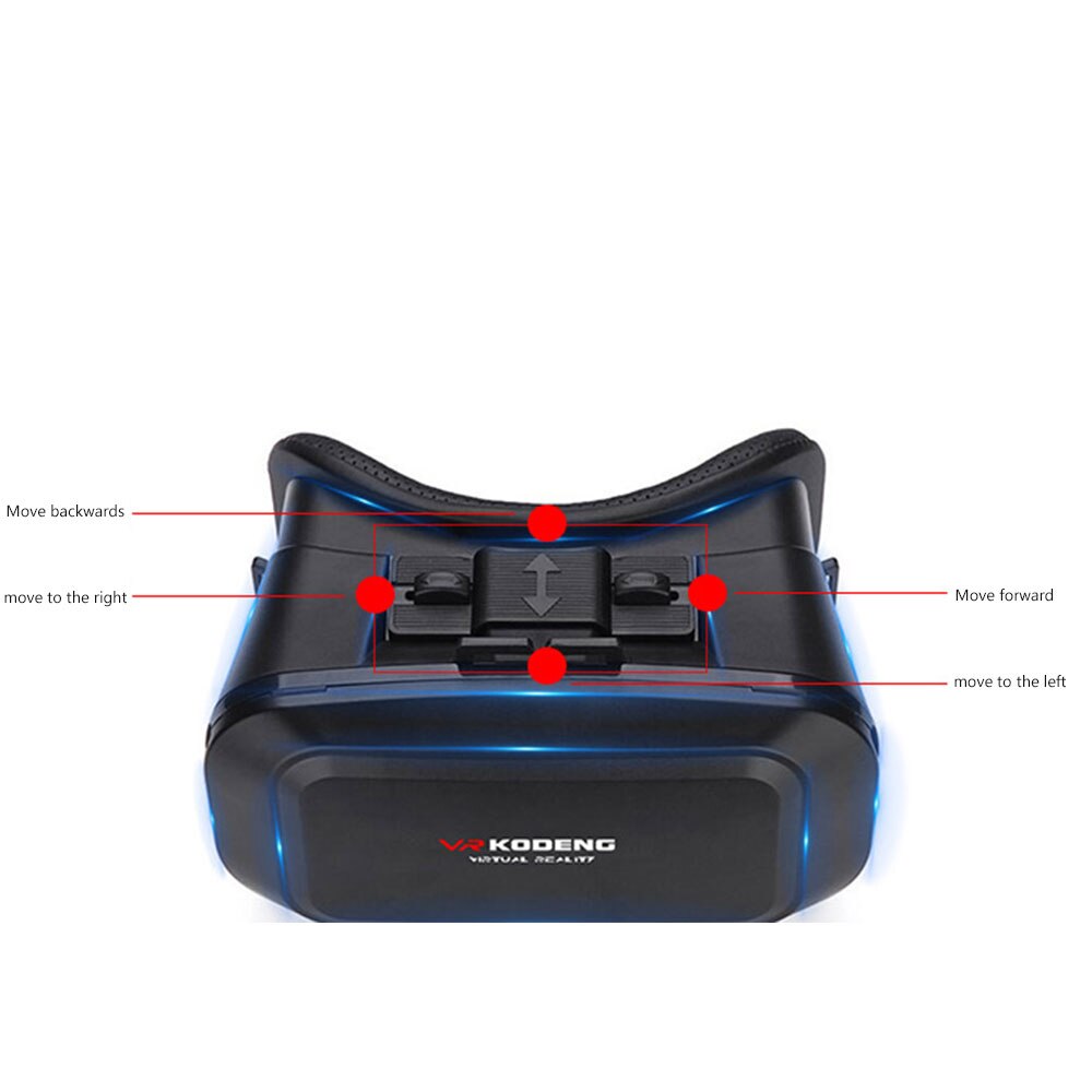 3d vr briller kodeng vr briller bærbar rejse virtual reality briller asfærisk linse fokusjustering til ios og android