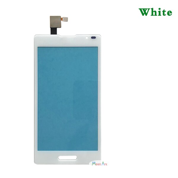 Gran , 4,7 ", para LG Optimus L9 P760 P765 P768, Sensor de Digitalizador de pantalla táctil, Panel de lente de vidrio exterior, negro, blanco + seguimiento: Blanco