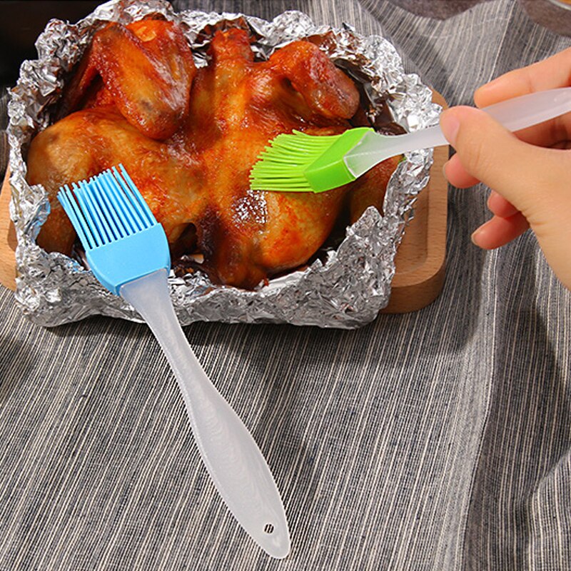 Siliconen Bbq Borstel Flexibele Zachte Olie Borstel Hittebestendig Basting Pastry Brush Keuken Grillen Marinat Bakken