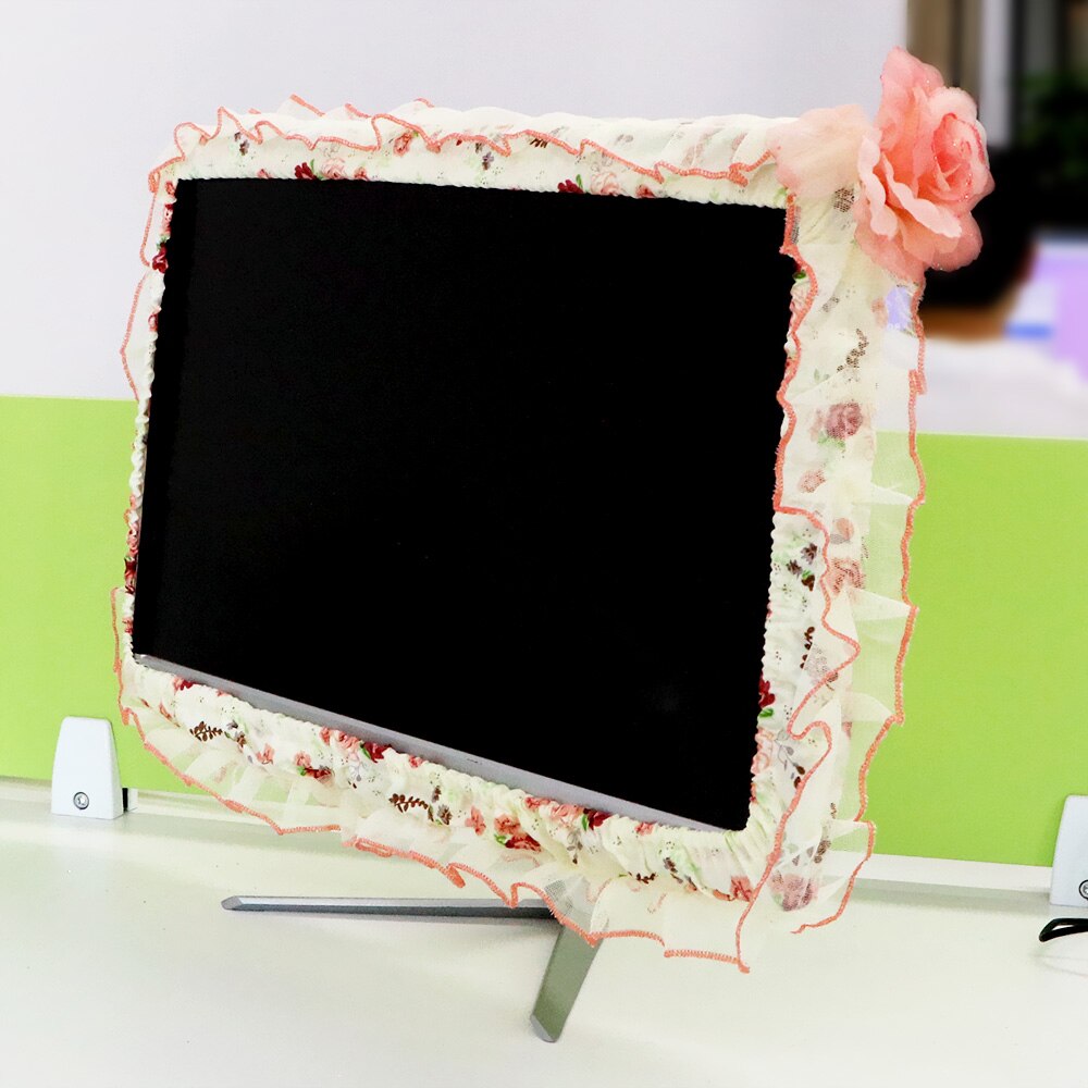 17-22 inch Soft Fabric Craft Screen cover Desktop Curved Screen Computer Monitor Protection Stick Wall-Mounted Tv Dust Cover
