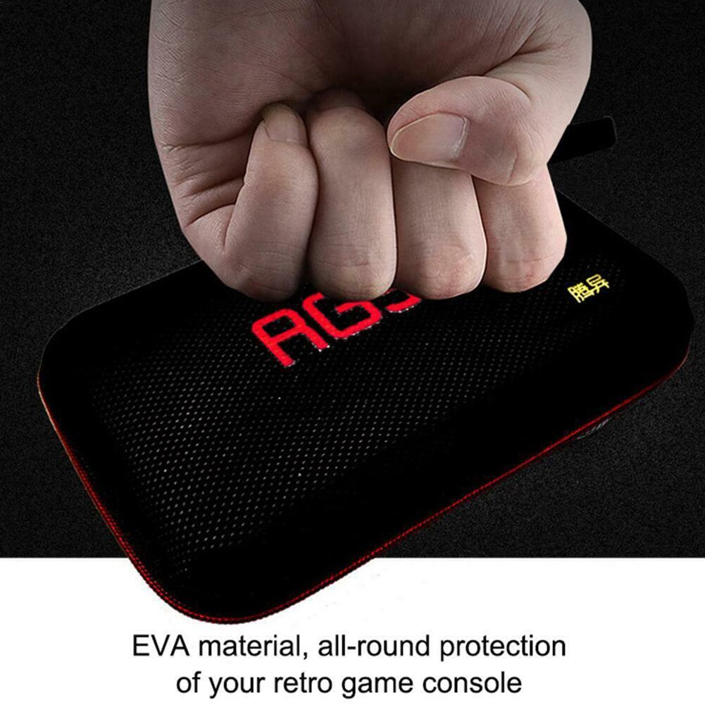 Travel Game Console Bag Retro Handbag Carrying Case Hard EVA Mesh Pocket Protective Waterproof With Lanyard Storage For RG350