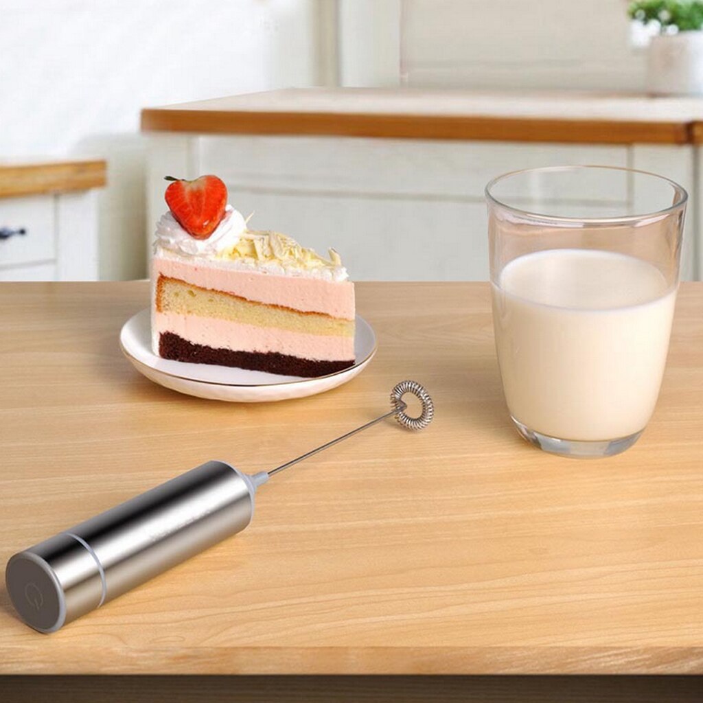 Single Spring Whisk Coffee Electric Milk Frother Egg Beater Handle Stirrers