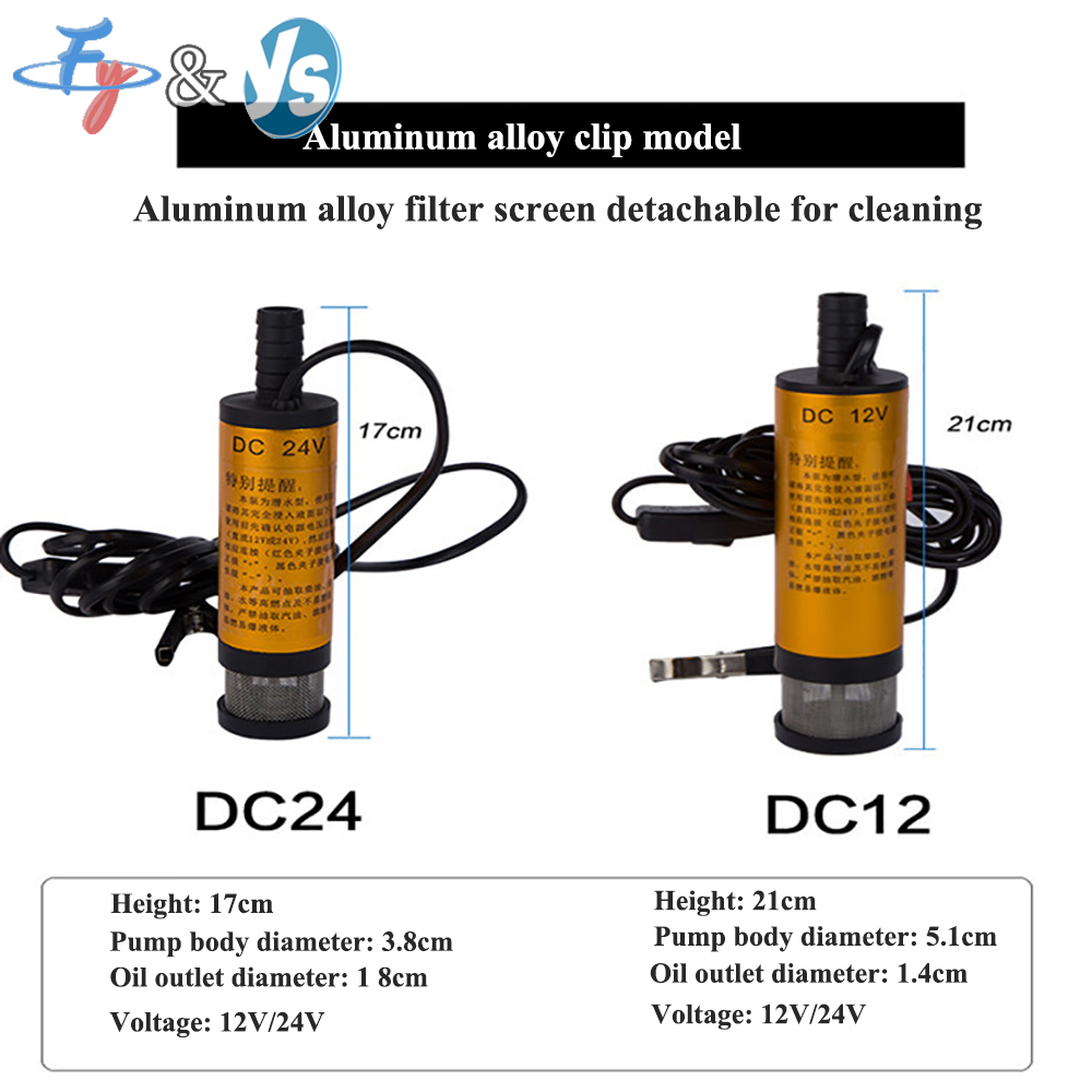 12V Elektrische Kraftstoffpumpe 12L/min, Diesel- und Wasserpumpe mit Schalter für Auto, Boot, LKW und Marine-Einsatz