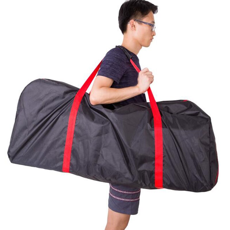 Bærepose til xiaomi mijia  m365 elektrisk scooter rygsæk taske opbevaringstaske og bundt spark scooter tilbehør sort+rød