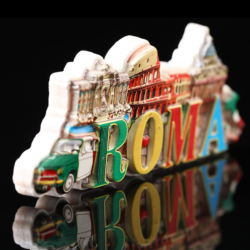 Italy Fridge Magnet 3D Rome Travel Souvenir Collection Colosseum magnet for fridge decor