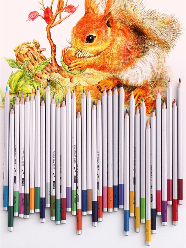 24/36/48/color pencil oily water-soluble pencil art color painting pen sketch wooden pencil set hand-painted school supplies