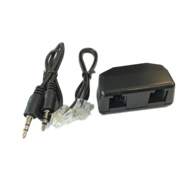 Telefoon Adapter voor Dictafoon Voice Recorder Ondersteuning 3.5mm Recording Adapter MIC Line-in Adapter voor Digitale Voice Recorder