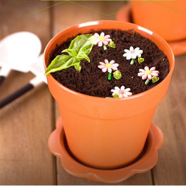 20 st/set blomkruka tårtkoppar med spade lock tiramisu dekor glass dekoration för bröllop barn födelsedagsfest leveranser