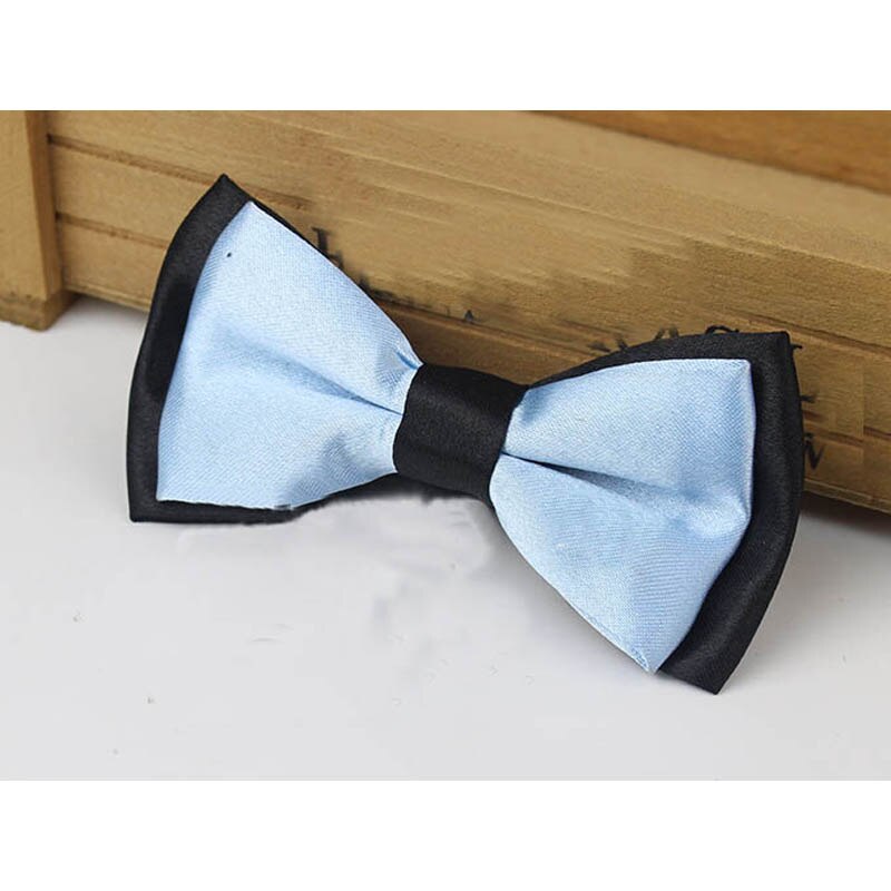 Nœud papillon pour enfant, vêtement classique, couleur unie, réglable, boutonné, deux tons, bleu, rouge, pour plus d'ingéniosité