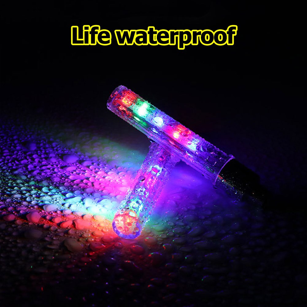 2Pieces Bicycle Wheel Tire Lights 5 Led Valve Lamp Bicycle Motorcycle Car Tire Spoke Cap Flash Neon Light With Button Battery