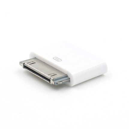 Lightning To 30Pin Adapter Female Charging Sync Converter for IPhone 4 4S IPad 2 3 IPod Touch 8Pin Male To 30 Pin Charger Cable: WHITE
