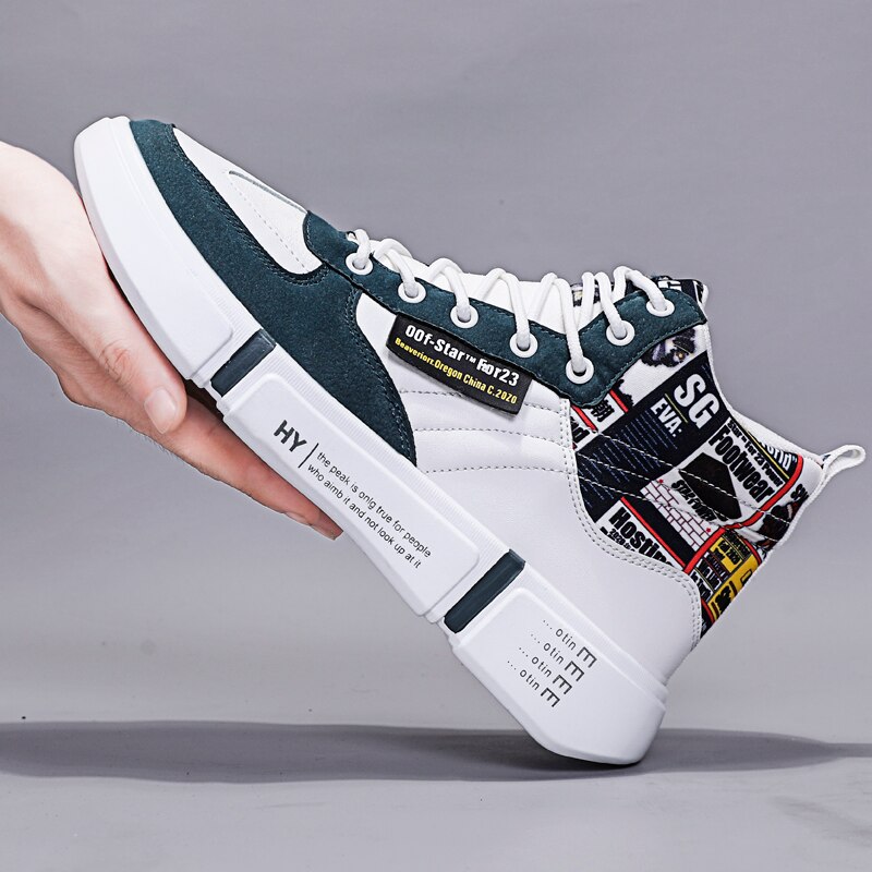 Quheng Mannen Schoenen Herfst Winter Hoge Top Schoenen Board Schoenen Daddy Casual Schoenen Onhandig Sneaker 39-44 eu