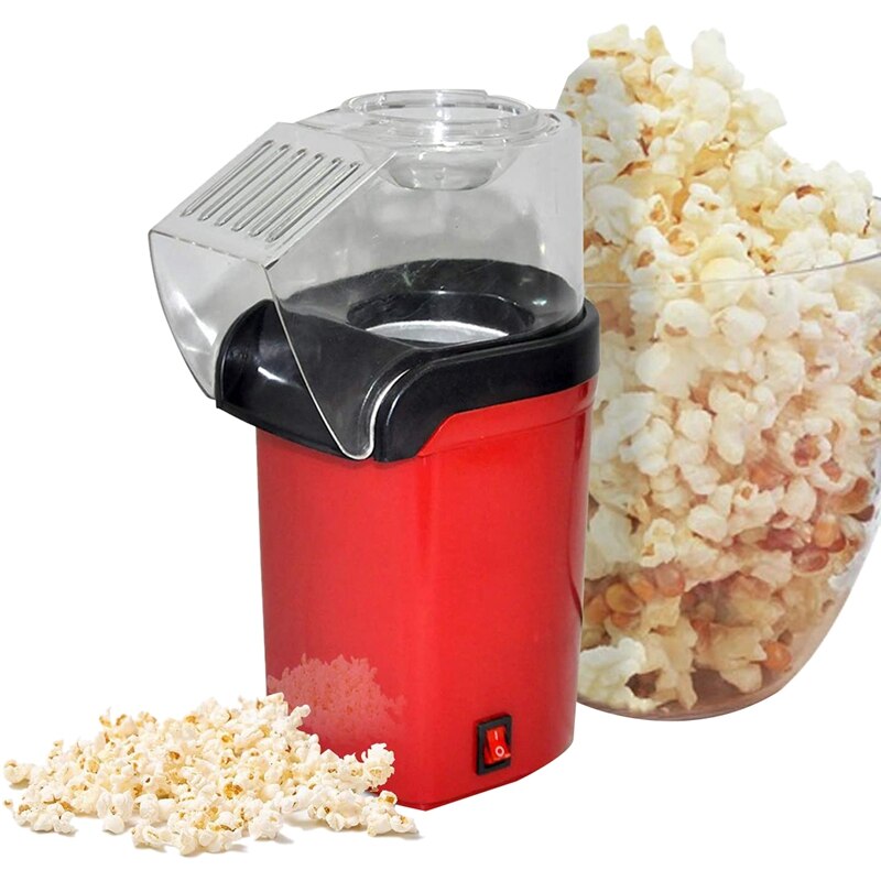 Elektrische Maïs Popcorn Maker Machine, Snelle Air Mini Popcorn Popper, snack Popcorn Maker Voor Thuis Familie Party Us Plug: Default Title