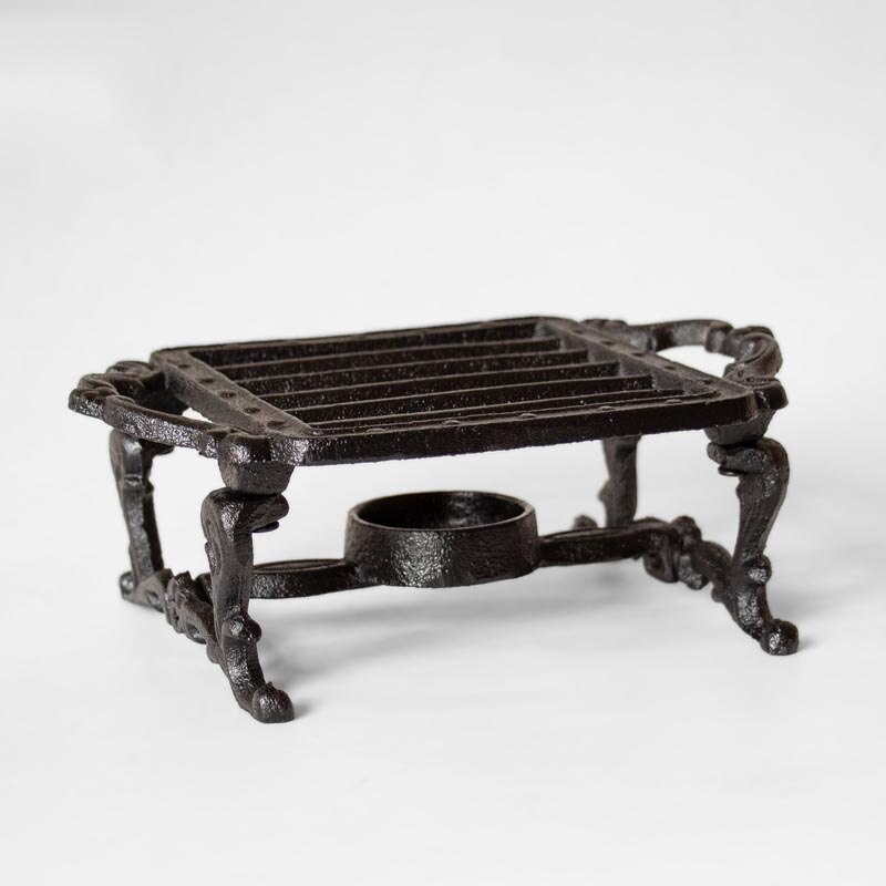 Japanse Stijl Gietijzeren Warme Thee Kachel Kaars Houder Theepot Verwarming Base Koffie Melk Warmer Base Vintage Isolatie Accessoires: B