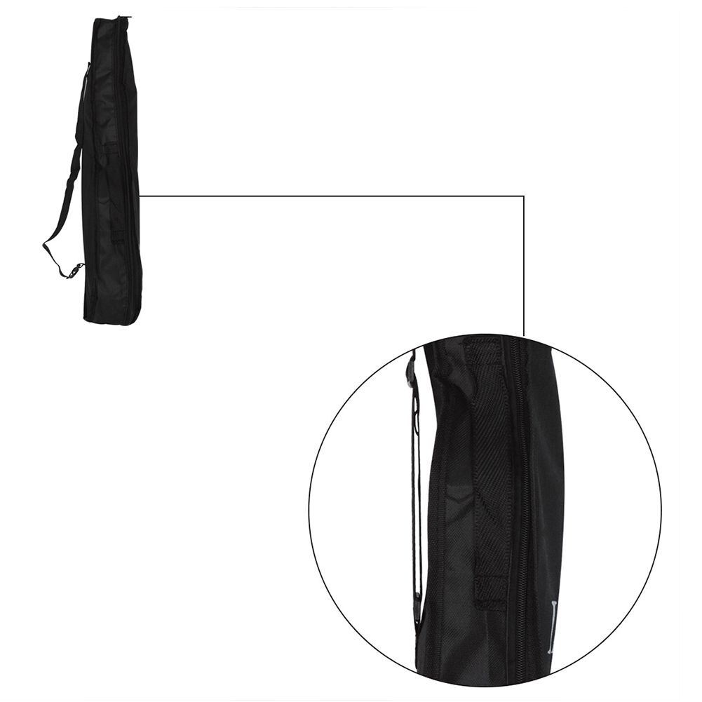 Fggs Irin Zwart Draagbare Ukulele Bag Soft Case Monolaag Zak Enkele Schouder Rugzak Gewatteerde