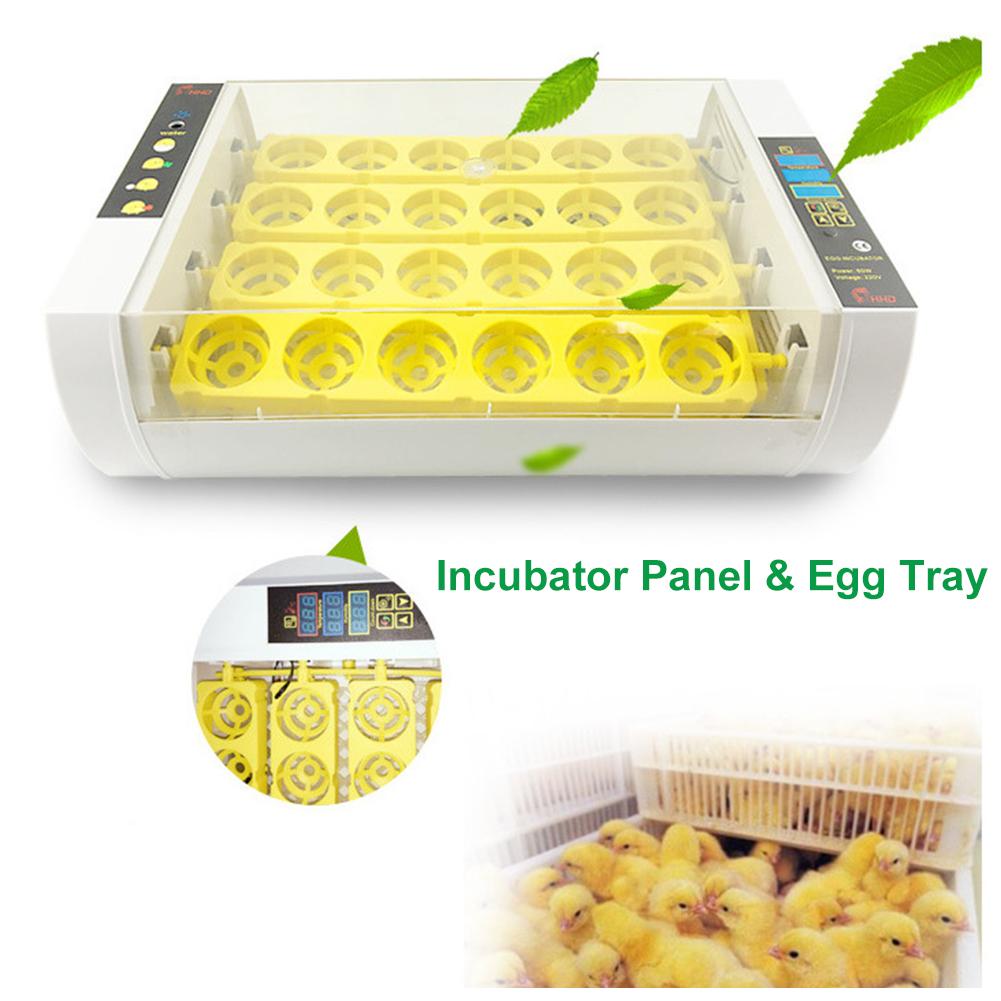 24PCS Egg Incubator Small Fully-automatic Incubators Automatically Control Temperature And Turn Over Eggs