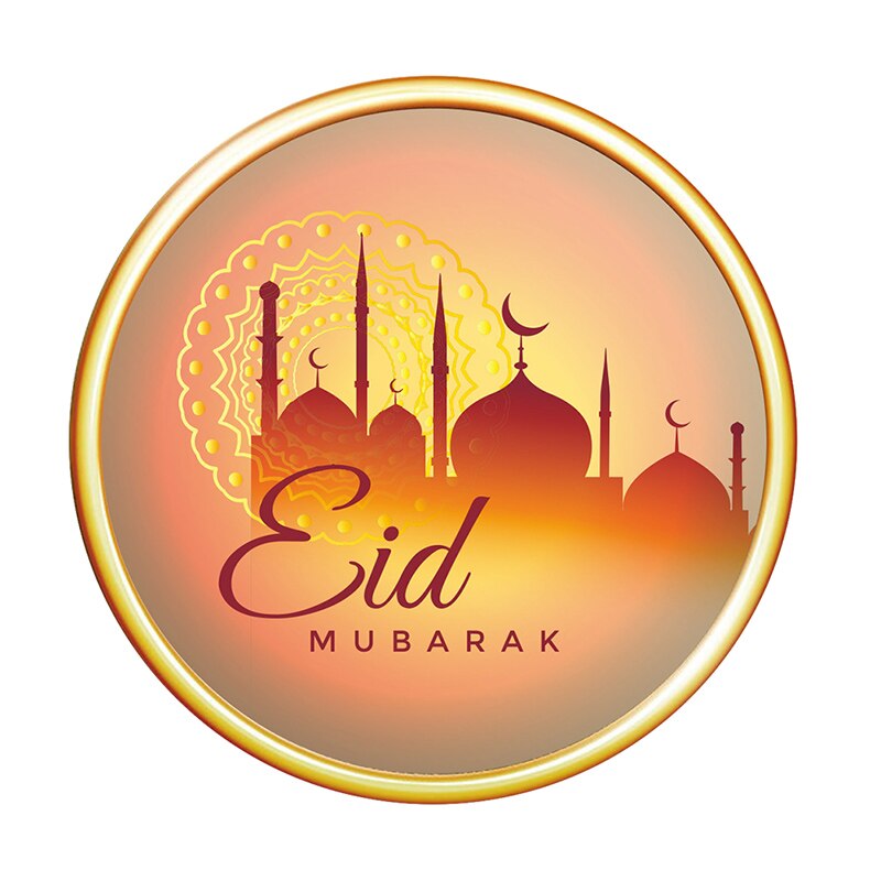 Eid Mubarak Wall Sticker Ramadan Decoration For Home Moon Star Window Sticker Ramadan Kareem Room Wall Decal Eid 30*30cm: Style4