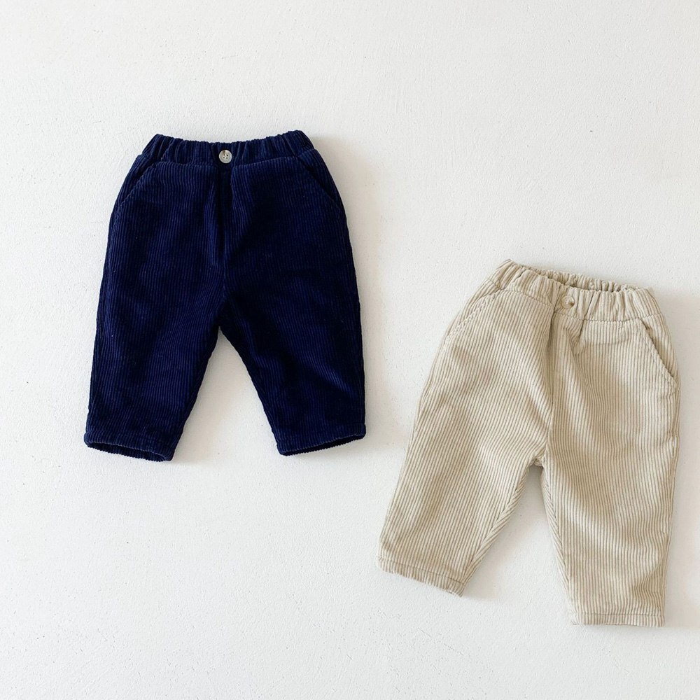 Casual warme winter baby jongens corduroy broek kinderen baby's fluwelen dikke broeken kinderen lange broek outfits  s11823