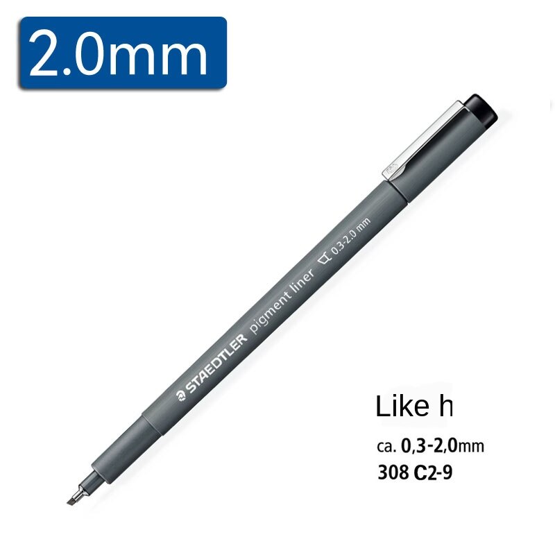 Staedtler Black Fineliner Drawing Pens - 0.05-2.0mm Office & School: light yellow