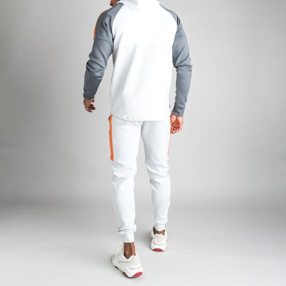 Chándal de 2 piezas para hombre, ropa deportiva para correr, chándal de manga larga para otoño,