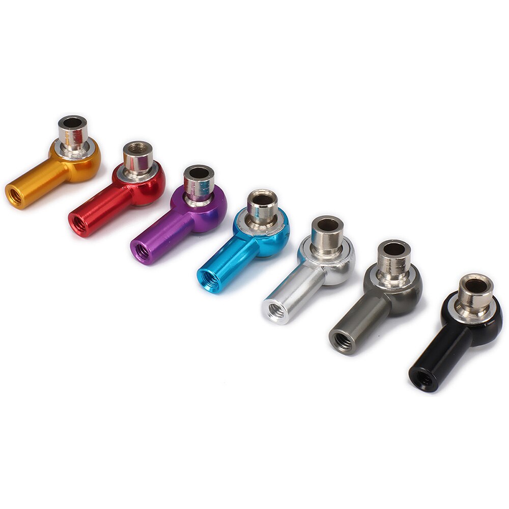 M3 3mm Thread 18mm Length Link Rod End Ball Joint Ball Head Holder Tie rod end, Ball Link for RC car 2pcs Alloy aluminum HSP HPI