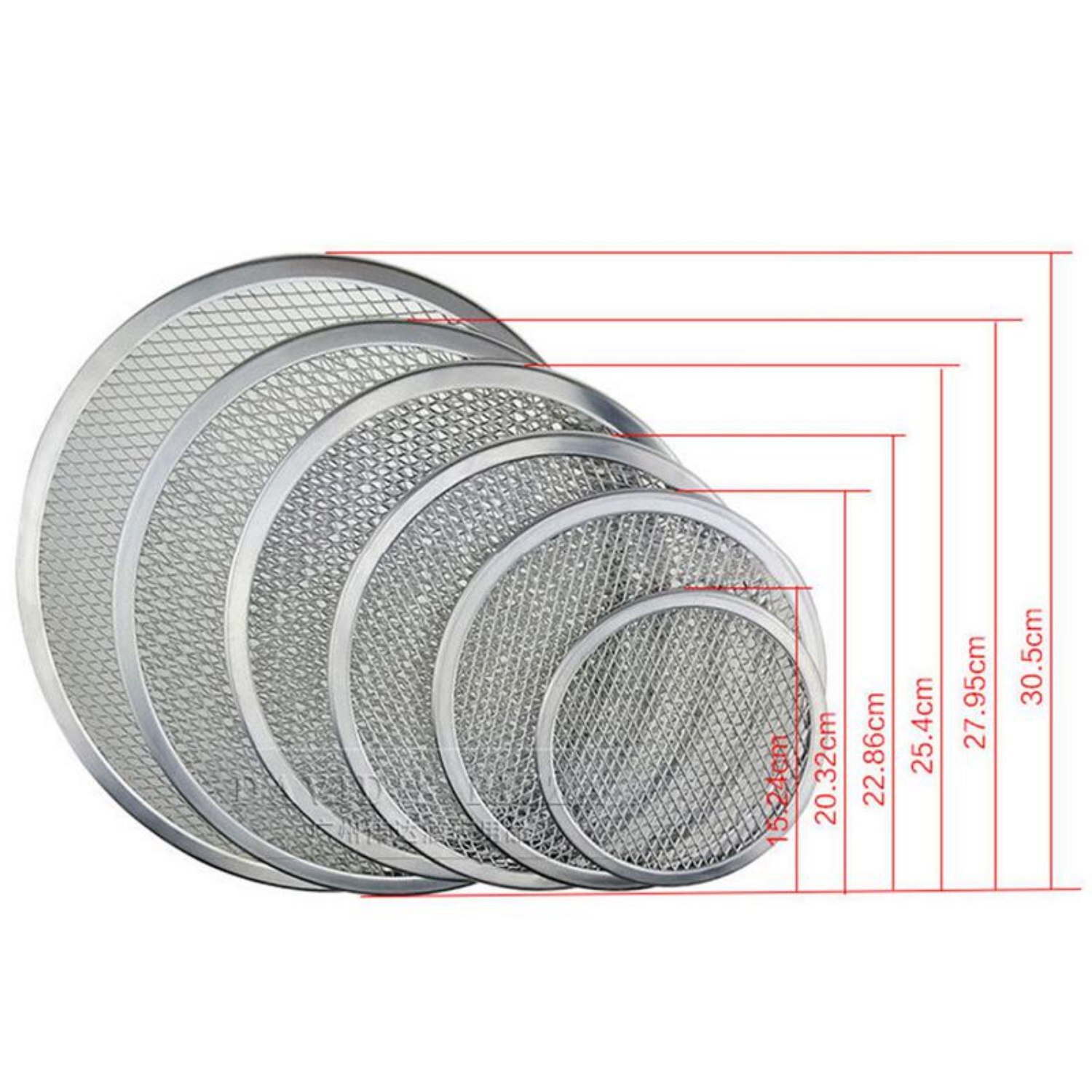 2x ronde pizza oven bakplaten barbecue rooster antiaanbak gaas (6 inch & 9 inch)