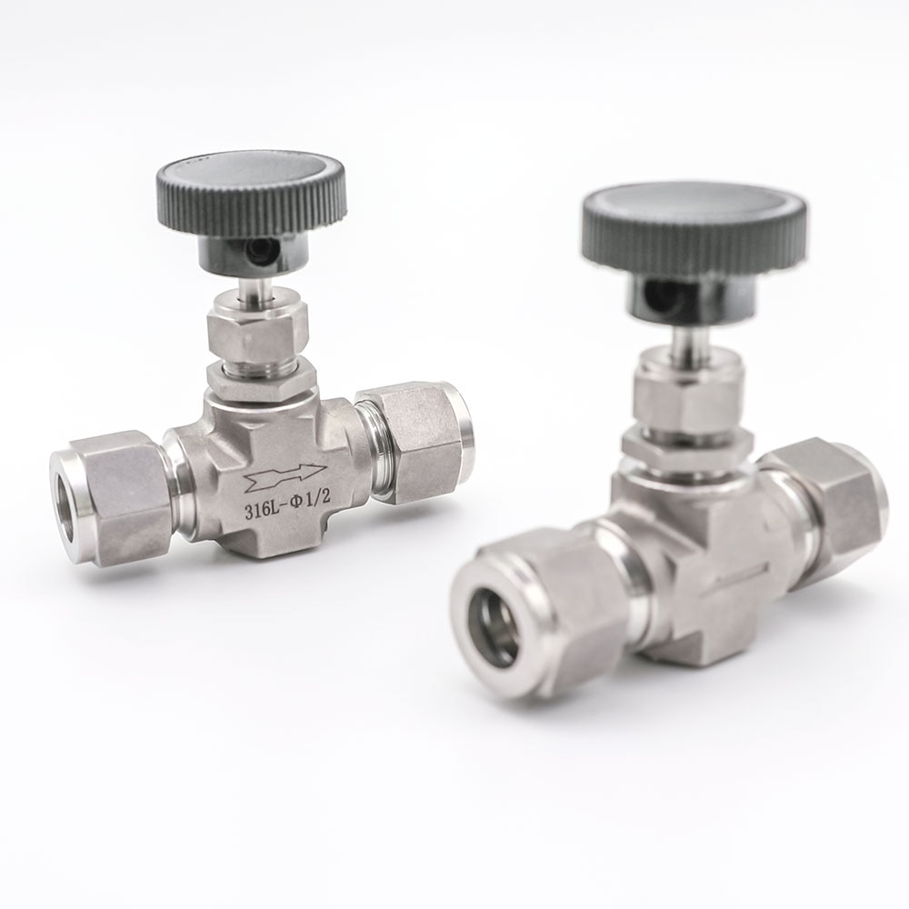 1/8" 1/4" 3/8" 1/2" Inch Tube OD SS304 316 Plastic Handle Compression Connector Fitting Kitchen Shutoff Switch Ball Needle Valve