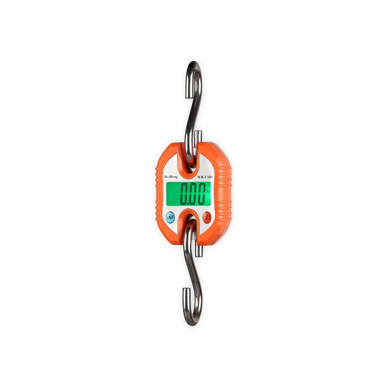 Báscula Digital de grúa de 150kg, 50g, gancho de acero inoxidable portátil, balanzas colgantes, bucle de pescado, pesaje pesado, verde, retroiluminado