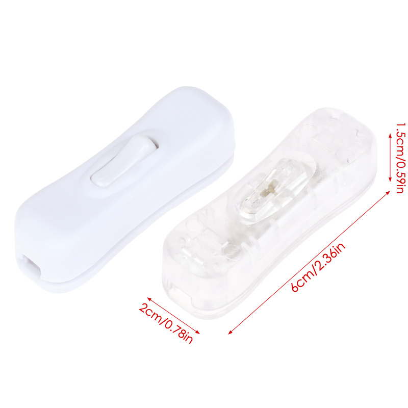 Neues Aktualisierung Nachttisch lampen schalter AC 110V-250V Inline-Ein/Aus-Tisch Schreibtisch Licht Kabel Kabel Wipp schalter