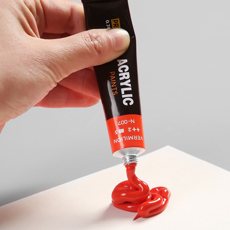 Waterproof 24 Colors Acrylic Paints 22ml Tubes Drawing Painting Pigment Hand-painted Wall Paint For Artist DIY