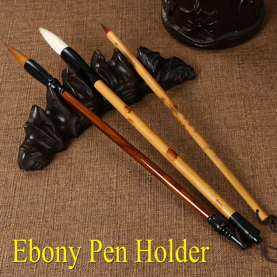 Chinese Ebbenhout Pen Houder Blackwood Penhouder Voor Schilderen Kalligrafieborstel Schilderen Leveringen Art Kunstenaar Beste Cadeau