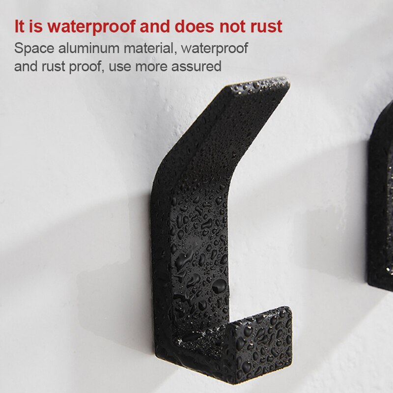 Zelfklevende Handdoek Sleutel Haak Badkamer Kleren Haak Voor Slaapkamer Robe Hook Kapstok Voor Woonkamer Keuken Accessoires