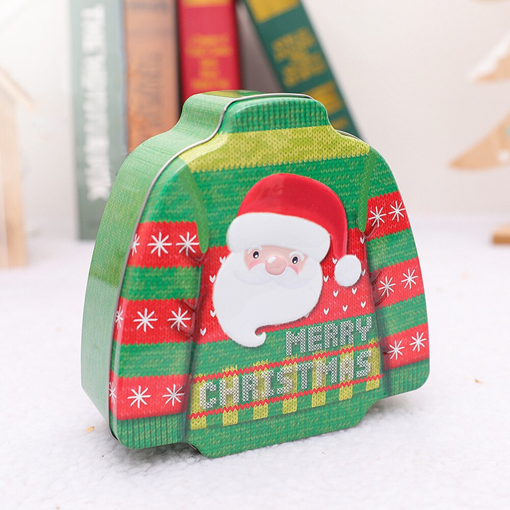 Shaped Candy Box Package Christmas Tinplate Clothes Kids Decor Wedding Christmas Birthday Party Supplies